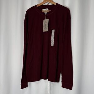 St. John's Bay Burgundy Long Sleeve Tee